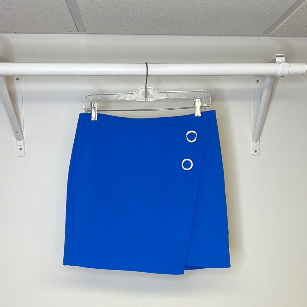H&M Stylish Blue Skirt with Silver Accents- 8